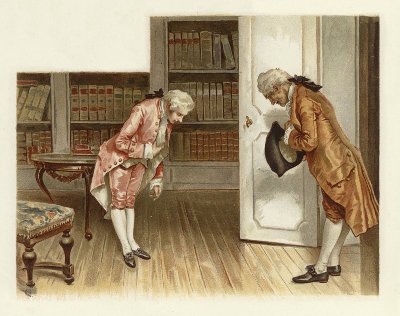 Ilustracja do Szkoły skandalu (chromolitho) autorstwa Lucius Rossi