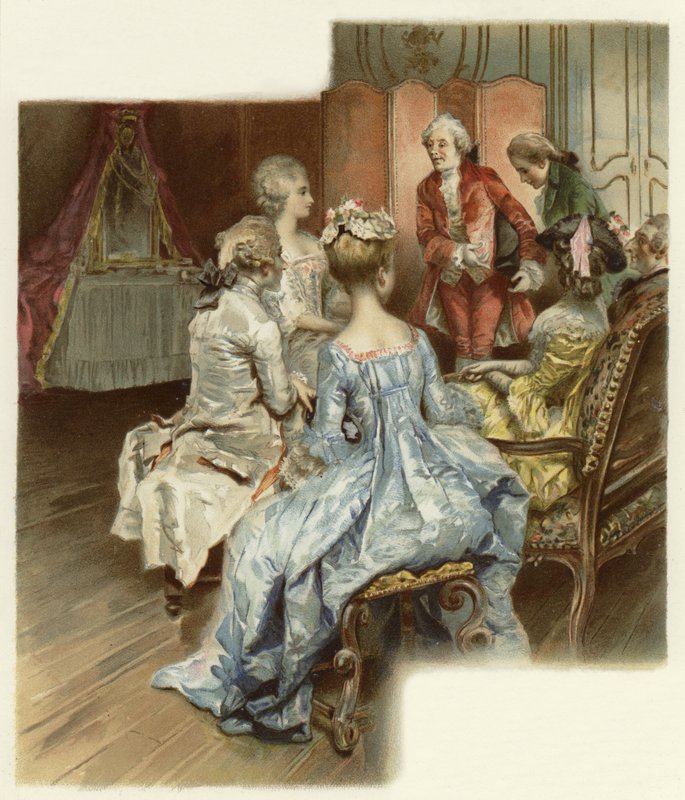 Ilustracja do Szkoły skandalu (chromolitho) autorstwa Lucius Rossi