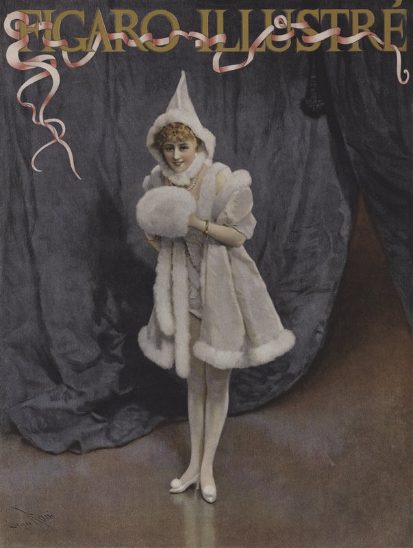 Córka Świętego Mikołaja. Okładka Le Figaro Illustre, grudzień 1894 autorstwa Lucius Rossi