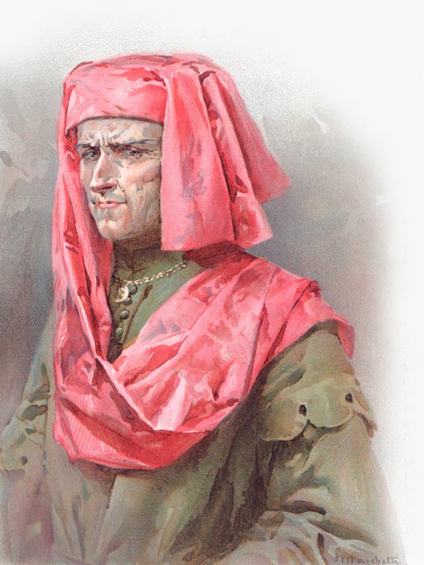 Ilustracja do Otella Szekspira (chromolitho) autorstwa Ludovico Marchetti