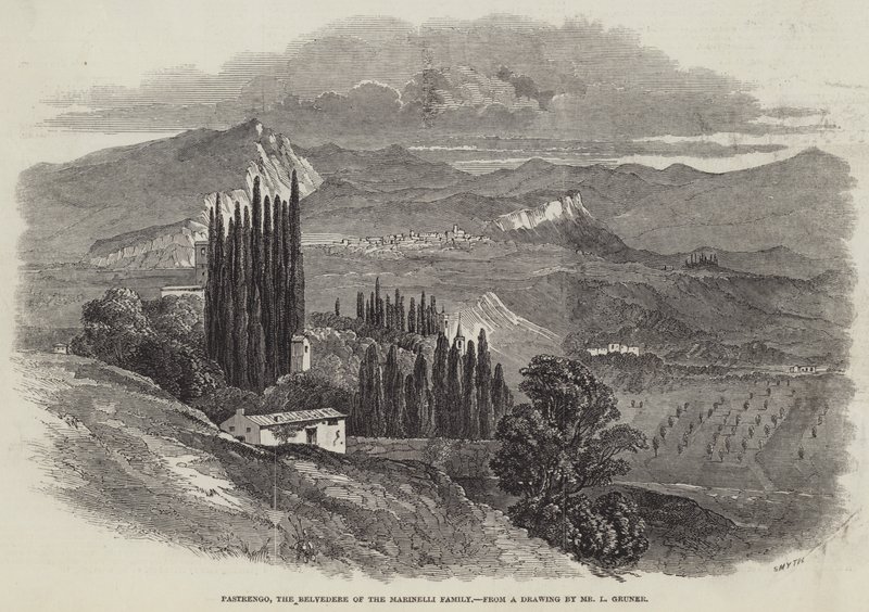 Pastrengo, Belweder rodziny Marinelli autorstwa Ludwig Gruner