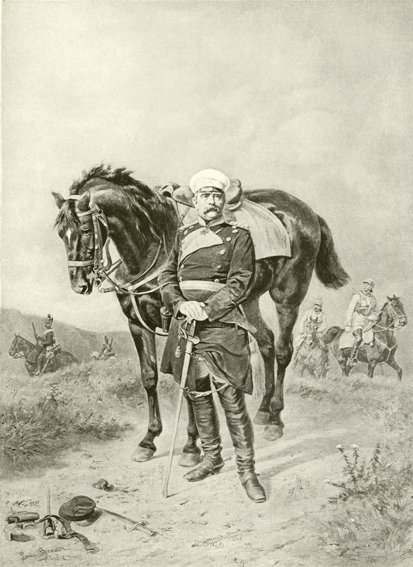 Bismarck przed Paryżem (grawiura) autorstwa Ludwig Braun