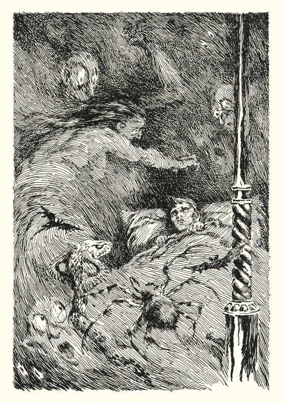 Ilustracja do Portretu Doriana Graya autorstwa Oscara Wilde