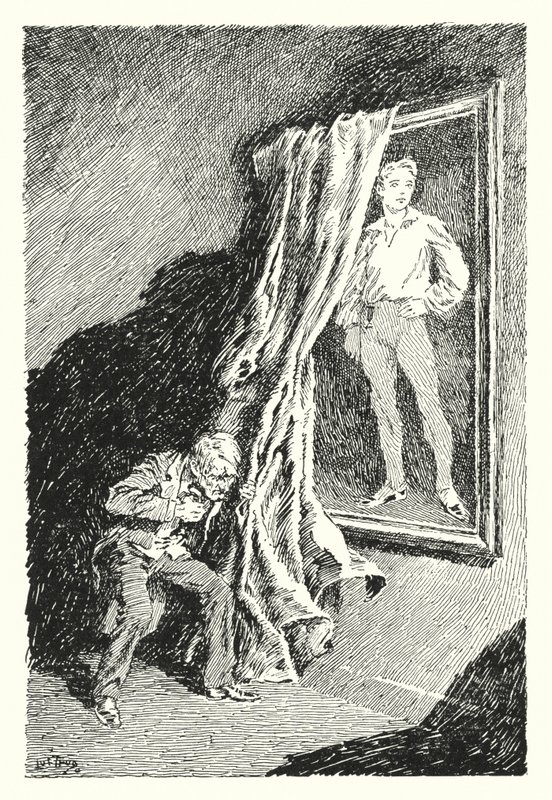 Ilustracja do Portretu Doriana Graya autorstwa Oscara Wilde