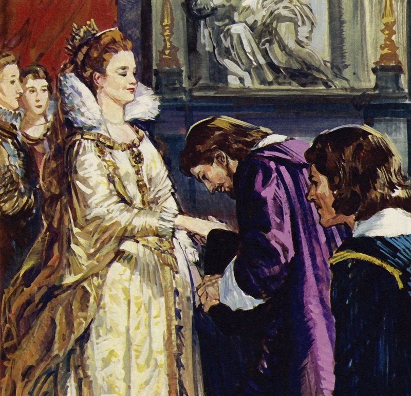 Maria Medycejska, królowa Francji, została mecenasem Rubensa (kolorowa litografia) autorstwa Luis Arcas Brauner