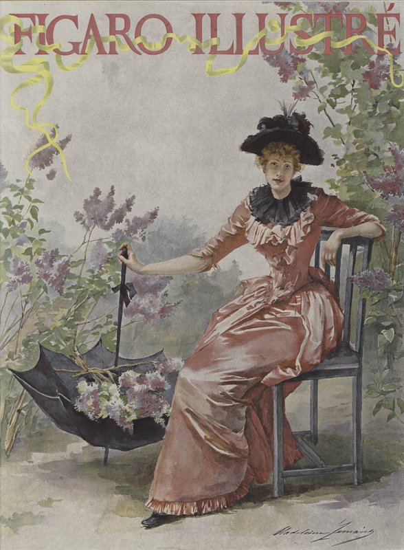 Okładka Le Figaro Illustre, maj 1891 autorstwa Madeleine Lemaire