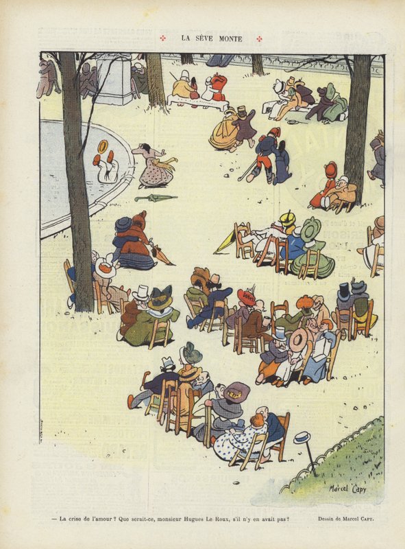 Sok rośnie. Ilustracja do Le Rire autorstwa Marcel Amable O.L. Capy
