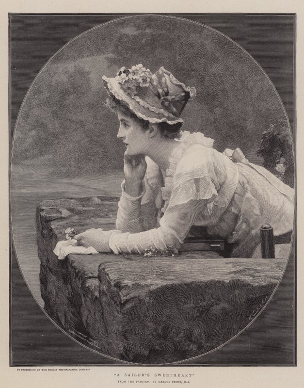 Ukochana marynarza autorstwa Marcus Stone