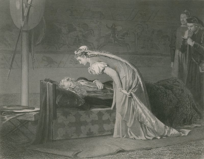 Lear i Cordelia, król Lear autorstwa Marcus Stone