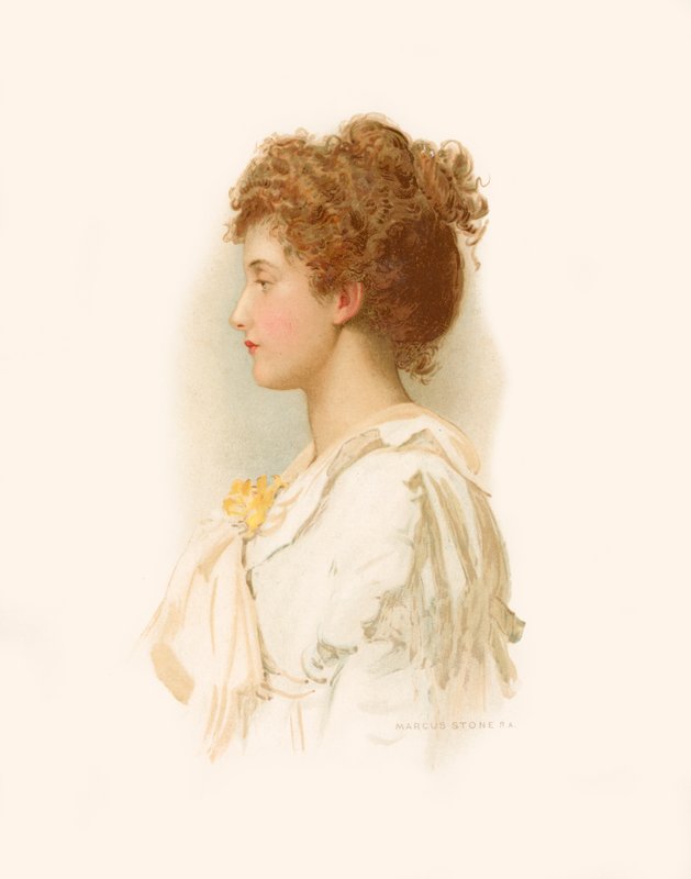 Adeline Tennysona autorstwa Marcus Stone