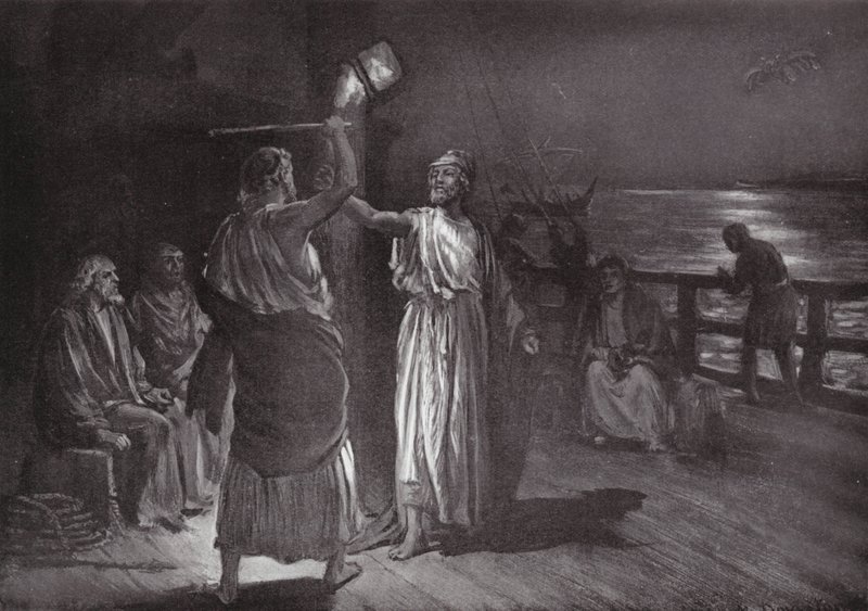 "Uderz, ale mnie wysłuchaj" (litografia) autorstwa Margaret (after) Dovaston