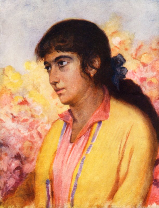Ormiańska dziewczyna (kolorowa litografia) autorstwa Margaret Thomas