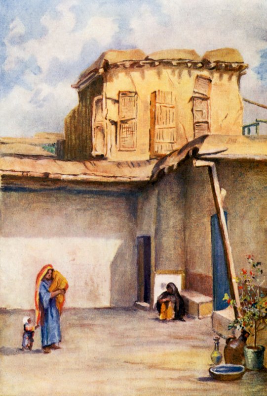 Dom Ananiasza, Damaszek (kolorowa litografia) autorstwa Margaret Thomas