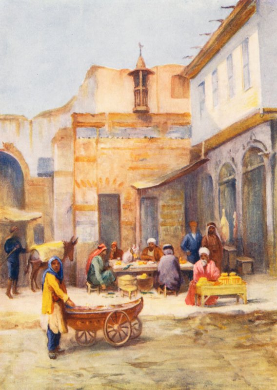 Restauracja na świeżym powietrzu (druk kolorowy) autorstwa Margaret Thomas