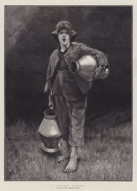 A Cornish Milk-Boy autorstwa Marianne Stokes