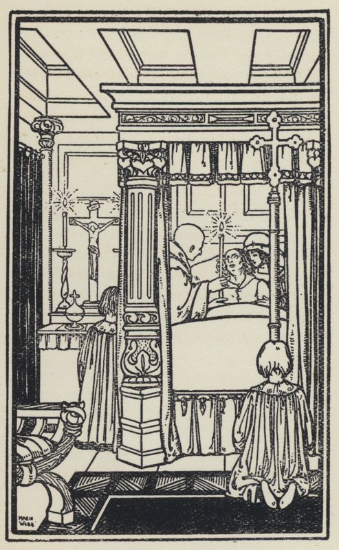 Ilustracja do Snu Geroncjusza autorstwa kardynała Newmana (lito) autorstwa Marie Preaud Webb