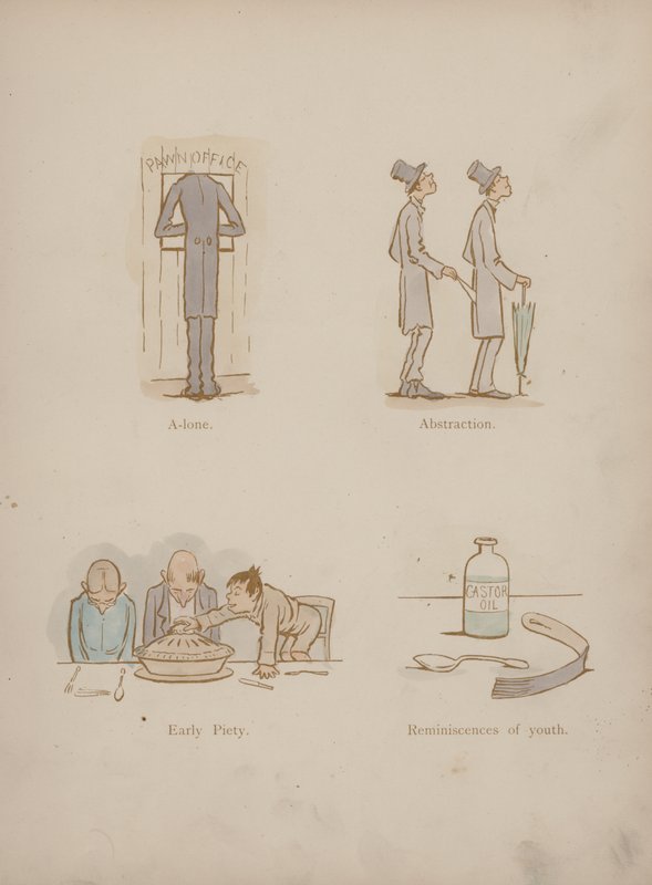 Strona z Humorów Cynikusa (kolorowa grawerunek) autorstwa Martin  Anderson