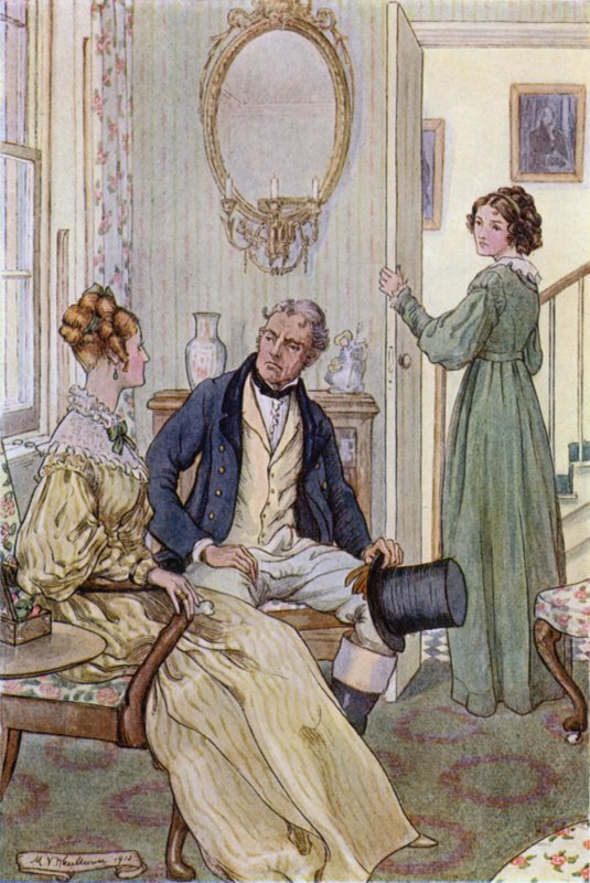 Ilustracja do żon i córek autorstwa pani Gaskell autorstwa Mary V. Wheelhouse