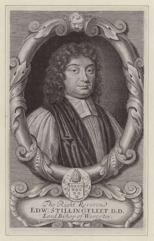 Edward Stillingfleet, biskup Worcester (grafika) autorstwa Mary (after) Beale