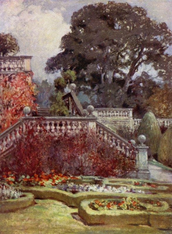 Szkockie Ogrody: Balcarres (kolor lito) autorstwa Mary Georgina Wade Wilson