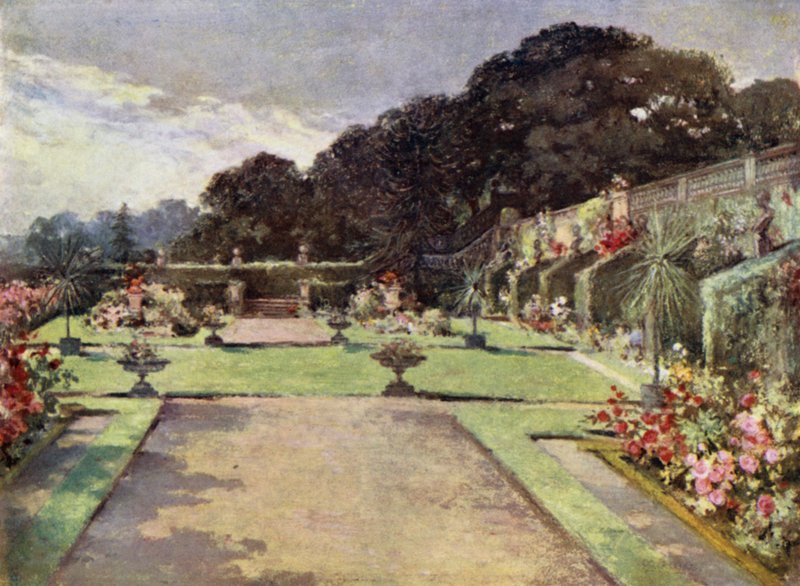 Scottish Gardens: Balcaskie (kolor lito) autorstwa Mary Georgina Wade Wilson
