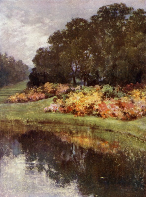 Szkockie Ogrody: Zamek Kennedy (kolor lito) autorstwa Mary Georgina Wade Wilson