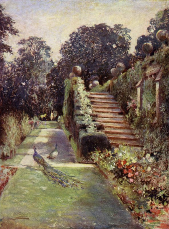 Scottish Gardens: Dunrobin (kolor lito) autorstwa Mary Georgina Wade Wilson