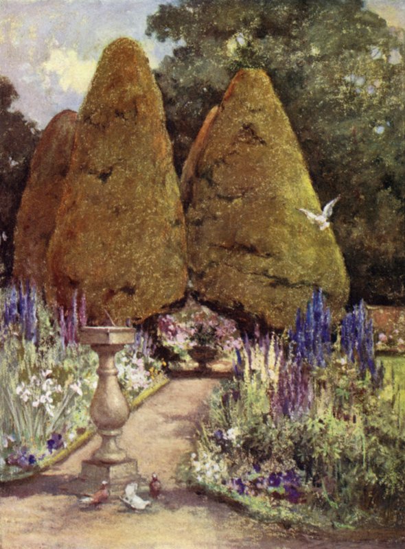 Scottish Gardens: Malleny (kolor lito) autorstwa Mary Georgina Wade Wilson