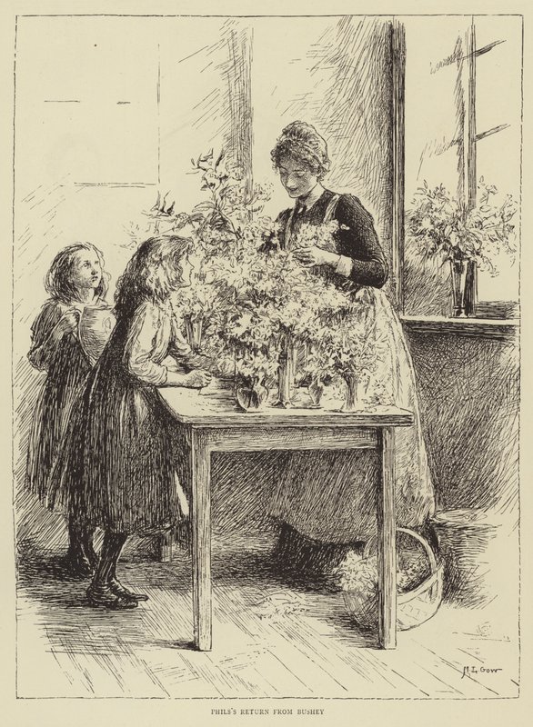 Ilustracja do Opowieści o pielęgniarce, autorstwa Honnora Mortena autorstwa Mary L. Gow