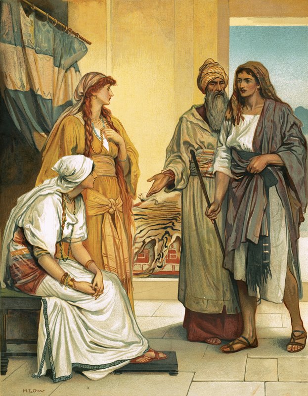 Jakub w domu Labana autorstwa Mary L. Gow