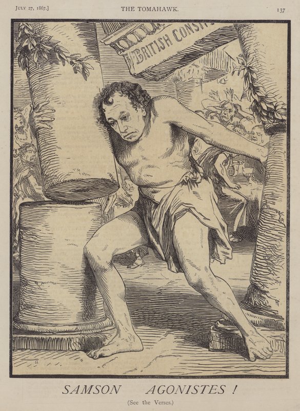 Samson Agonistes (kolor lito) autorstwa Matthew