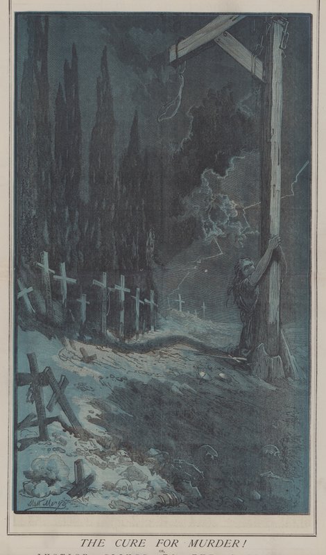 Lekarstwo na morderstwo! lub Justice Cling to the Gallows (kolor lito) autorstwa Matthew