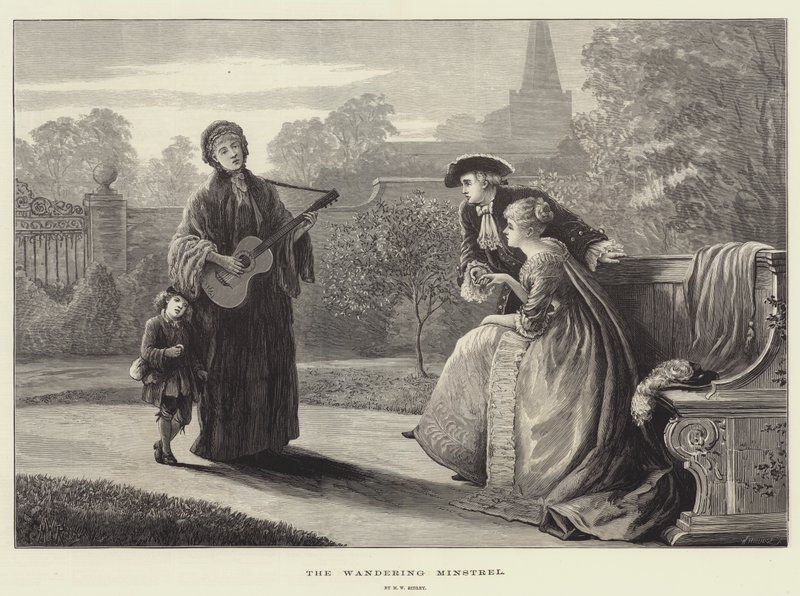 Wędrowny minstrel autorstwa Matthew White Ridley