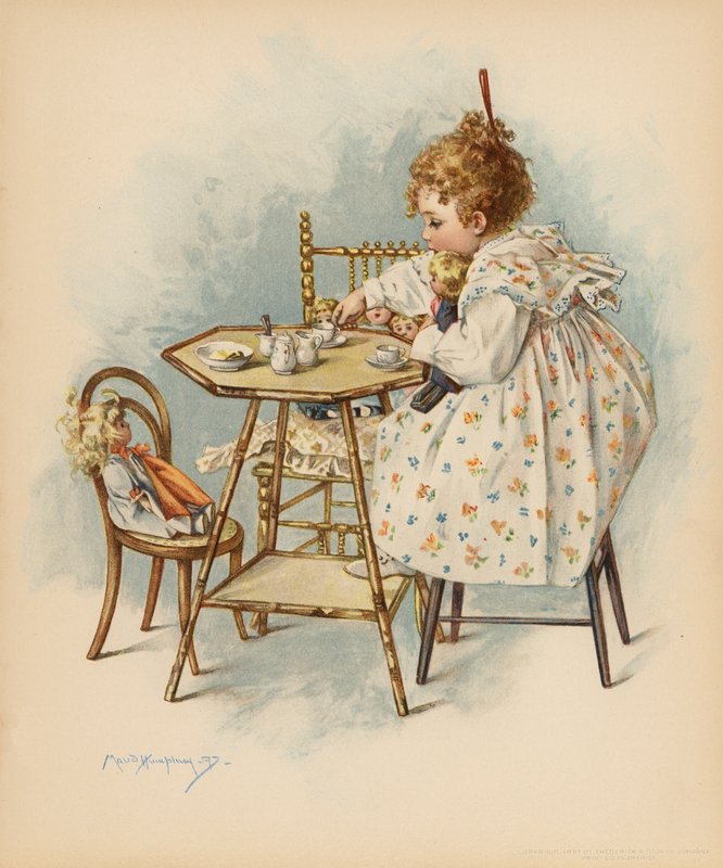 Maternal Cares (kolor lito) autorstwa Maud Humphrey