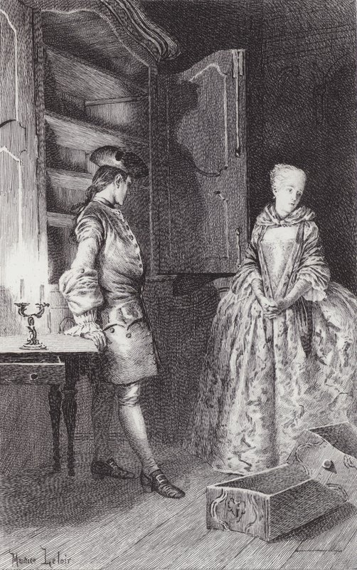 Scena z Manon Lescaut autorstwa Maurice Leloir