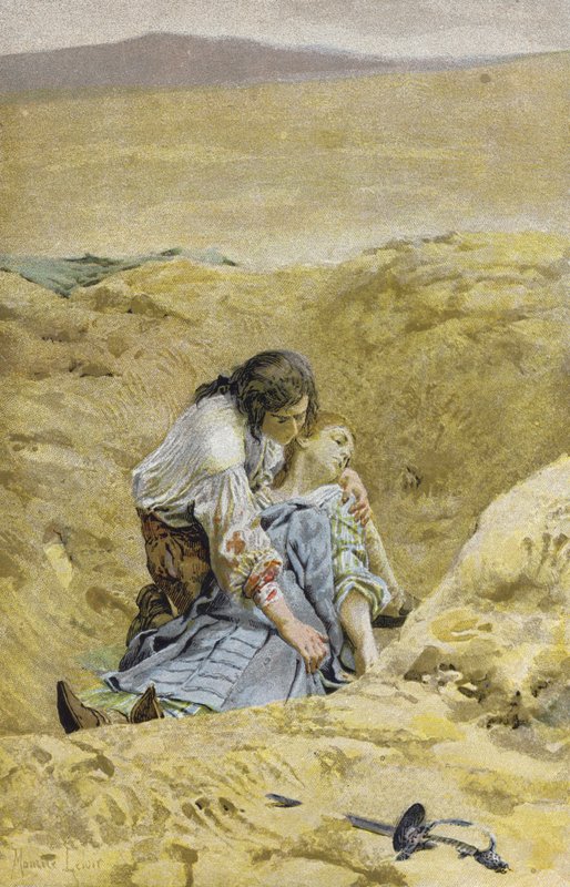 Pogrzeb autorstwa Maurice Leloir