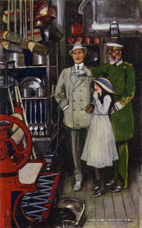 Wizyta w Bagdadzie: Top Flat Ironmongery Department (kolor lito) autorstwa Maurice (after) Greiffenhagen