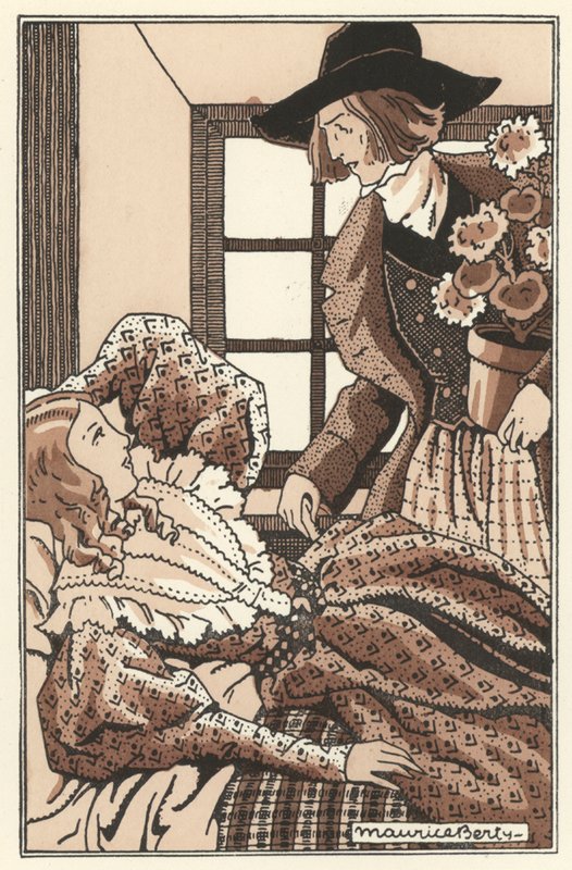 Ilustracja do Scenes de la Vie de Boheme Henri Murgera (lito) autorstwa Maurice Berty