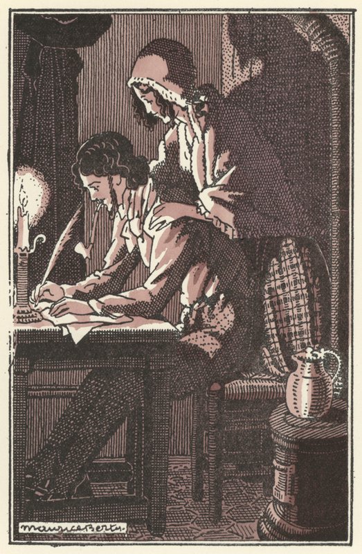 Ilustracja do Scenes de la Vie de Boheme Henri Murgera (lito) autorstwa Maurice Berty