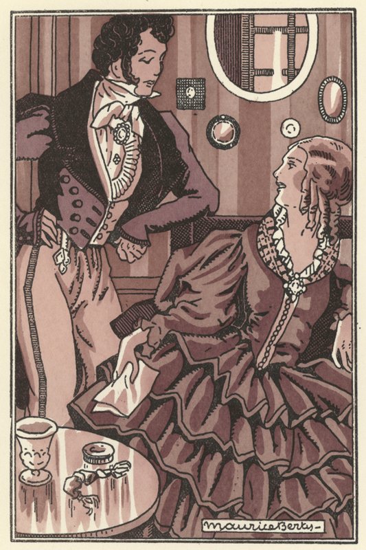Ilustracja do Scenes de la Vie de Boheme Henri Murgera (lito) autorstwa Maurice Berty