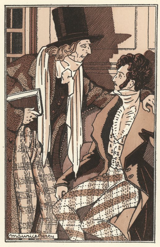 Ilustracja do Scenes de la Vie de Boheme Henri Murgera (lito) autorstwa Maurice Berty