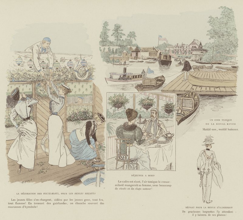 Ilustracja do La Vie De Londres autorstwa Mars autorstwa Maurice Charles Mathieu Bonvoisin