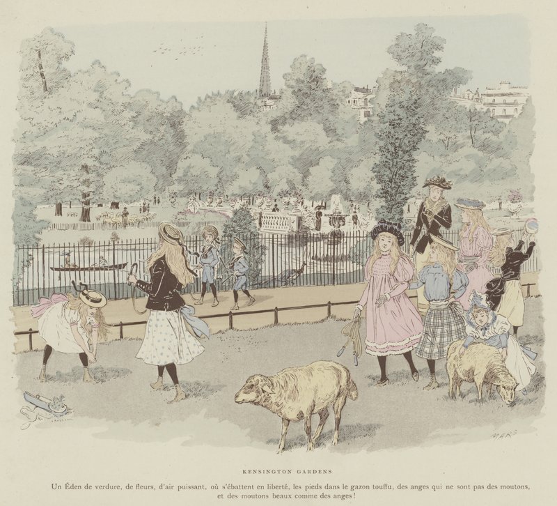 Ilustracja do La Vie De Londres autorstwa Mars autorstwa Maurice Charles Mathieu Bonvoisin