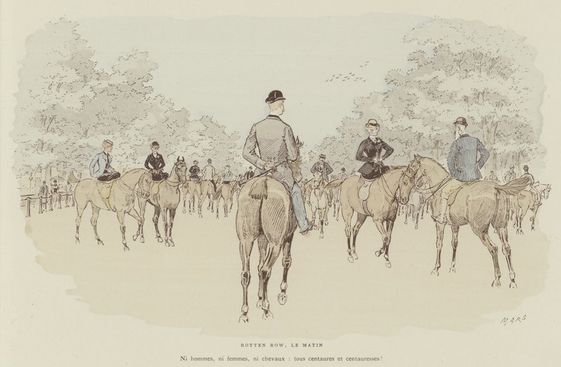 Ilustracja do La Vie De Londres autorstwa Mars autorstwa Maurice Charles Mathieu Bonvoisin