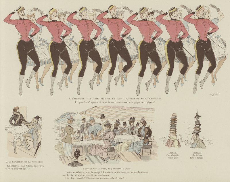 Ilustracja do La Vie De Londres autorstwa Mars autorstwa Maurice Charles Mathieu Bonvoisin