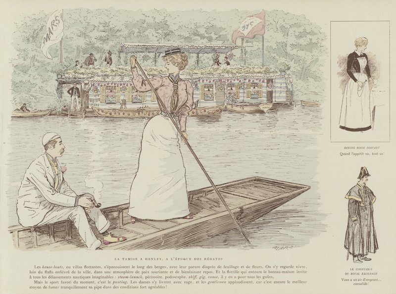 Ilustracja do La Vie De Londres autorstwa Mars autorstwa Maurice Charles Mathieu Bonvoisin