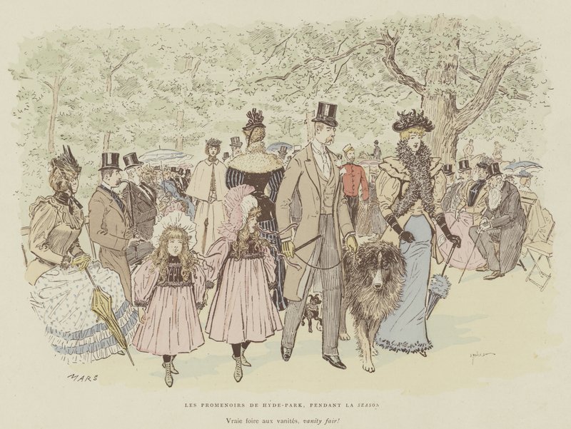 Ilustracja do La Vie De Londres autorstwa Mars autorstwa Maurice Charles Mathieu Bonvoisin