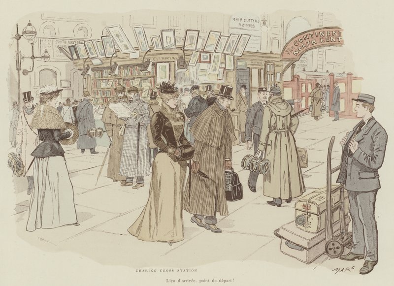 Ilustracja do La Vie De Londres autorstwa Mars autorstwa Maurice Charles Mathieu Bonvoisin