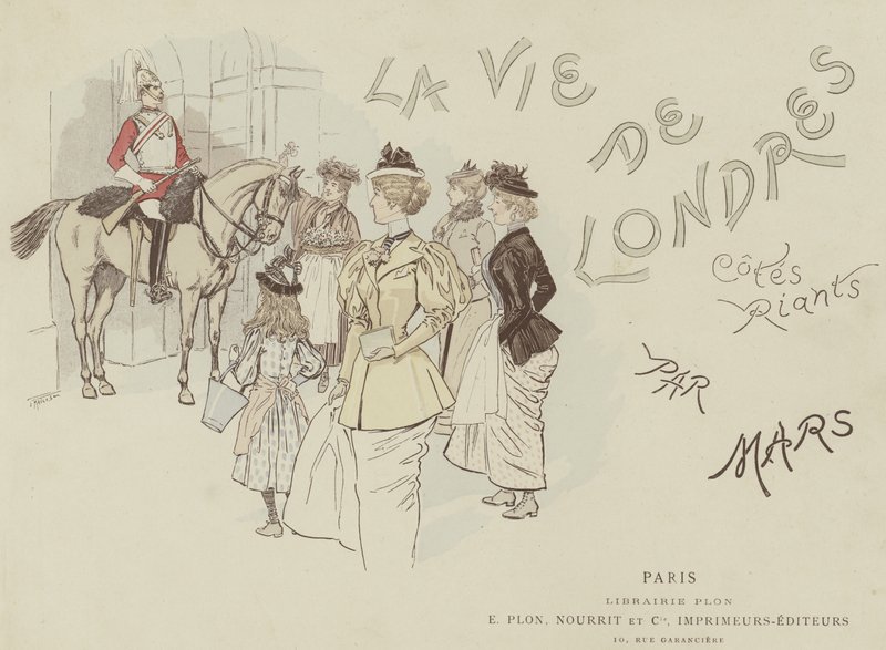 Ilustracja do La Vie De Londres autorstwa Mars autorstwa Maurice Charles Mathieu Bonvoisin