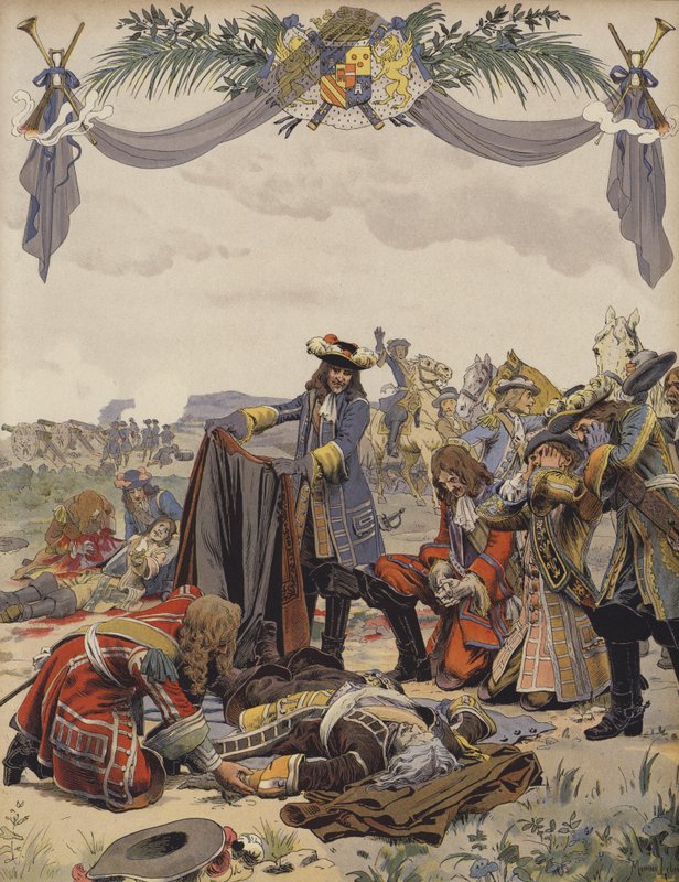 Śmierć Turenne autorstwa Maurice Leloir